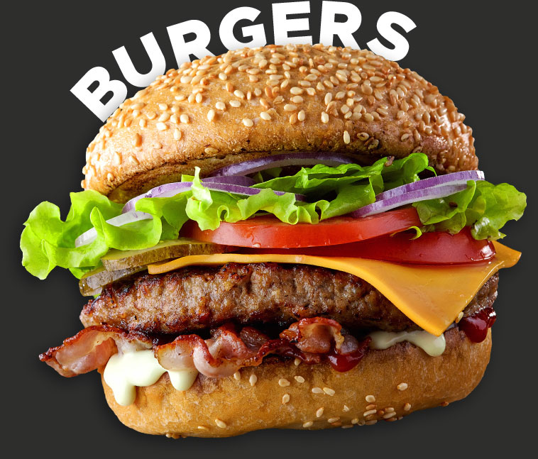 Order chargrilled burgers online from Yolo Pizza