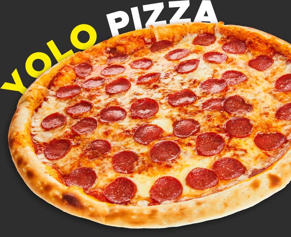 We serve fresh delicious pizza at Yolo Pizza